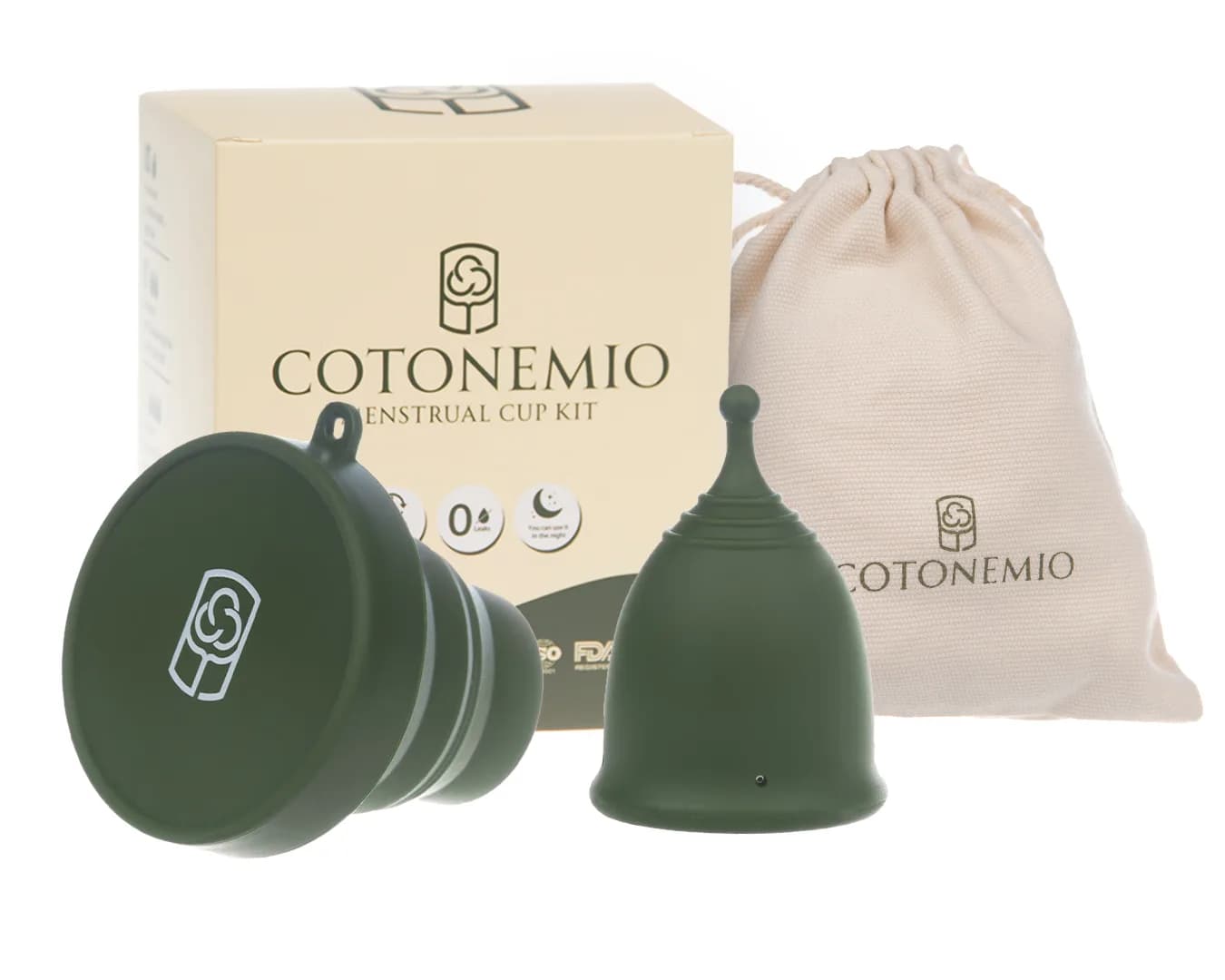 Forest Green Menstrual Cup